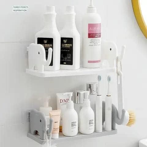 Elephant Shape Self Floating Wall Shelf