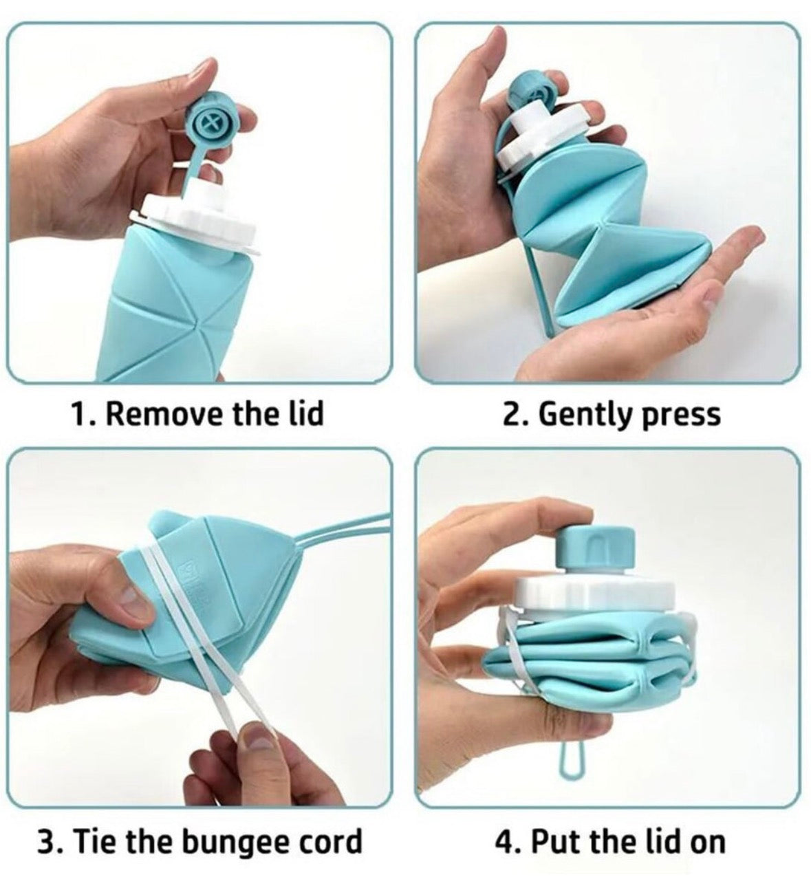 Foldable water bottle