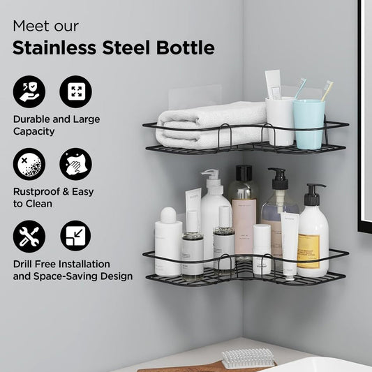 Metal Bathroom Corner Rack