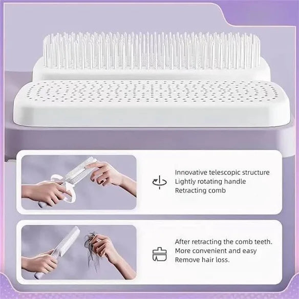 Self-cleaning Anti-static Massage Comb