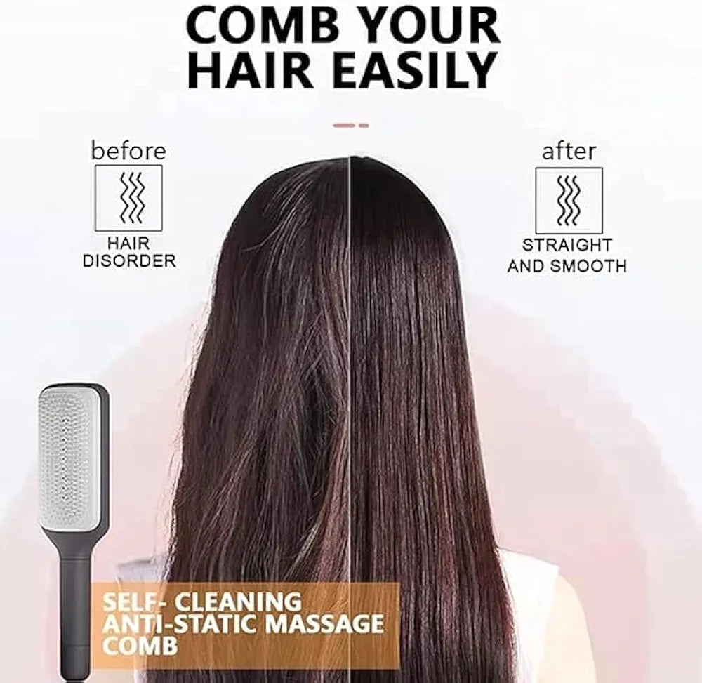 Self-cleaning Anti-static Massage Comb
