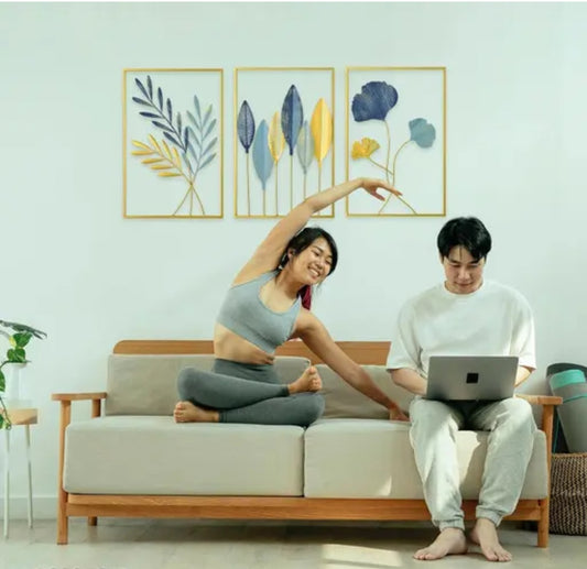 Modern Metal Leaf Wall Art