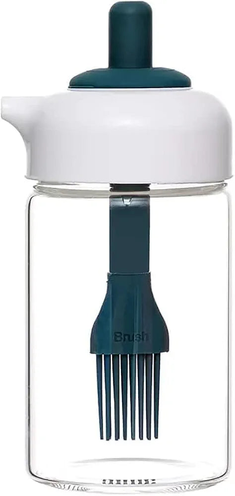 Glass Oil Dispenser with Silicone Brush