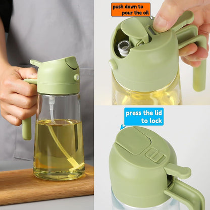 Sprayable And Pourable Oil Bottle