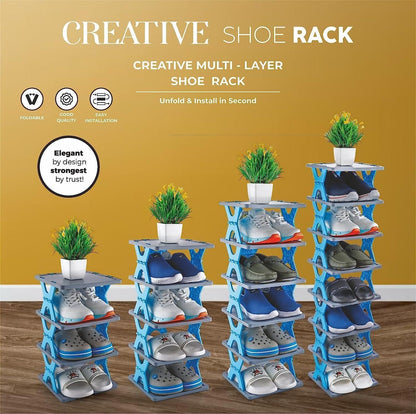 Smart Foldable Shoes Tier Shoe Rack
