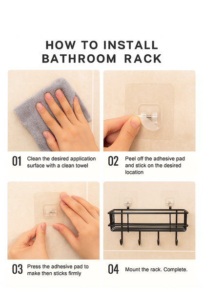 Self Adhesive Kitchen/Bathroom Shelf