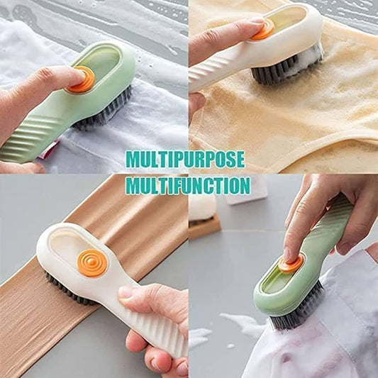 Liquid Adding Soft Fur Cleaning Brush