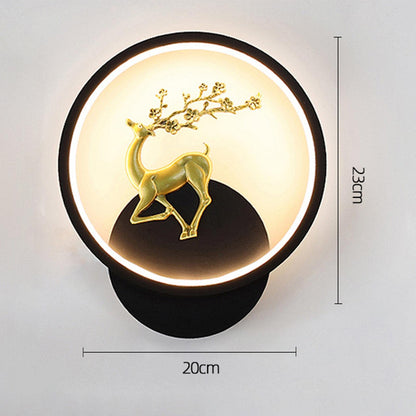 Luxurious Deer Wall Lamp